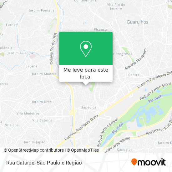 Rua Catuípe mapa