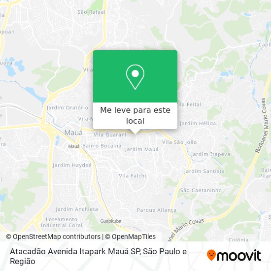 Atacadão Avenida Itapark Mauá SP mapa