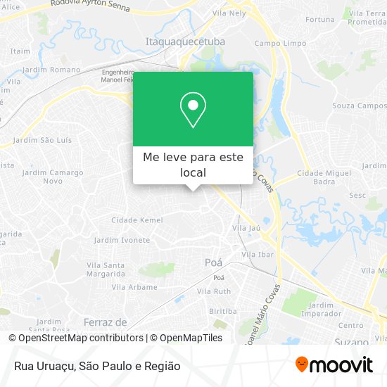 Rua Uruaçu mapa
