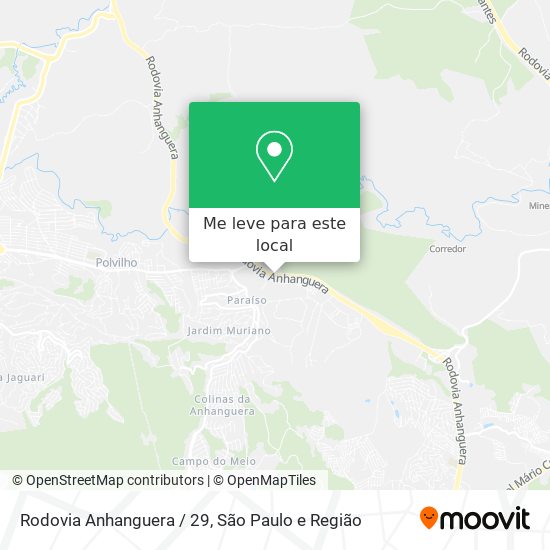 Rodovia Anhanguera / 29 mapa