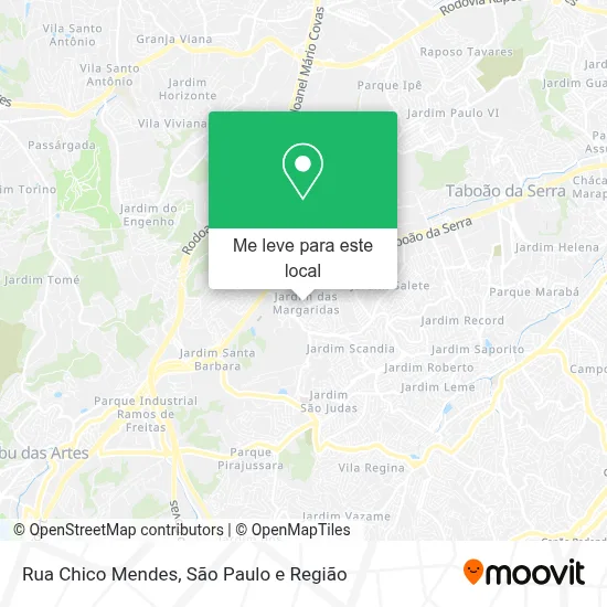 Rua Chico Mendes mapa