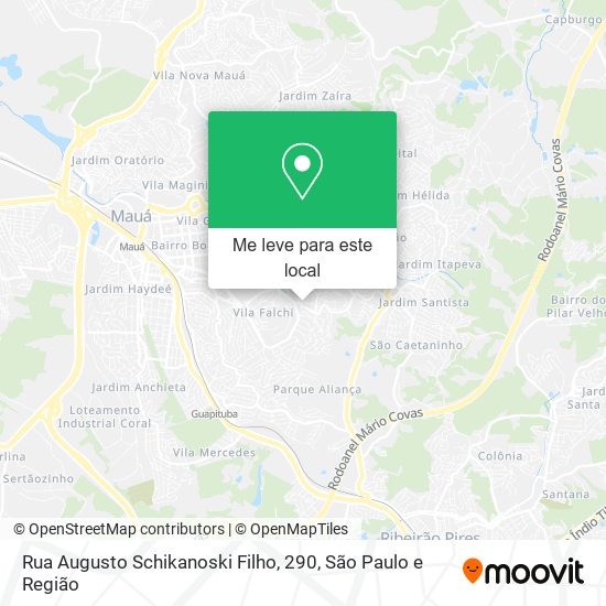 Rua Augusto Schikanoski Filho, 290 mapa