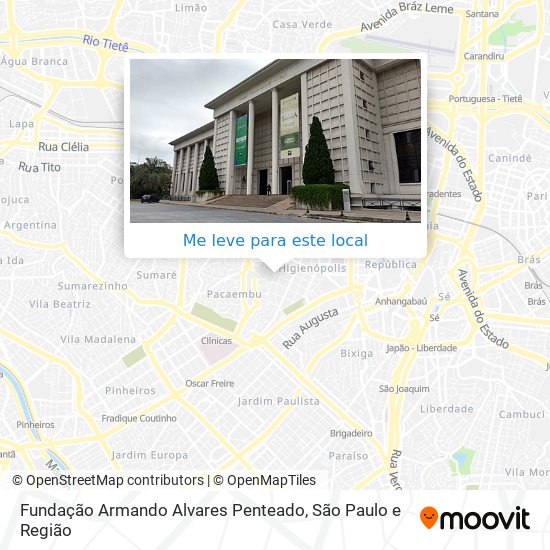 Fundação Armando Alvares Penteado mapa