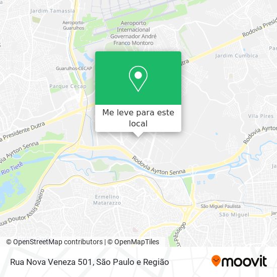 Rua Nova Veneza 501 mapa