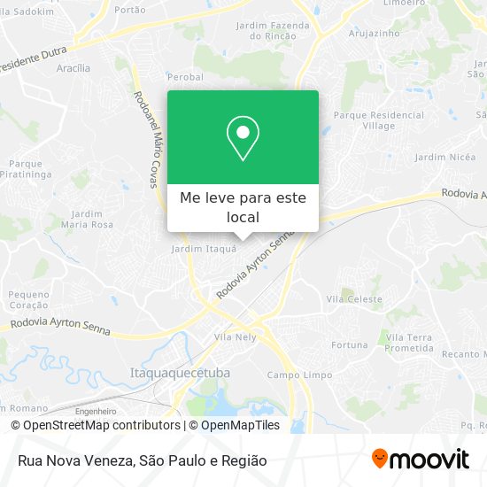 Rua Nova Veneza mapa