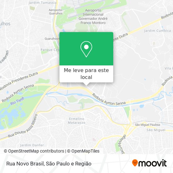 Rua Novo Brasil mapa