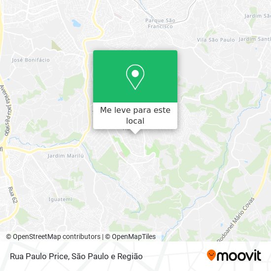 Rua Paulo Price mapa