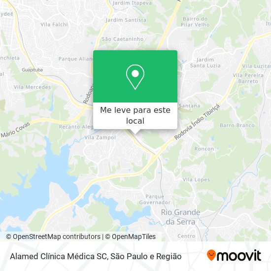 Alamed Clínica Médica SC mapa