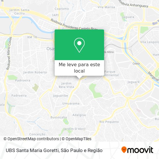 UBS Santa Maria Goretti mapa