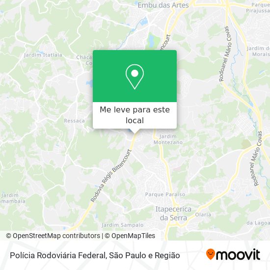 Polícia Rodoviária Federal mapa