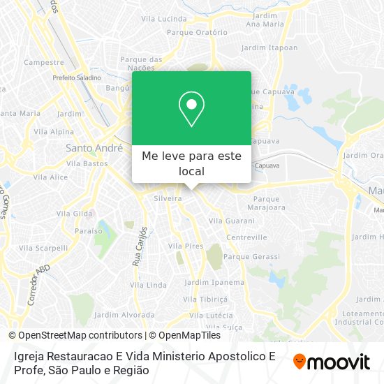 Igreja Restauracao E Vida Ministerio Apostolico E Profe mapa