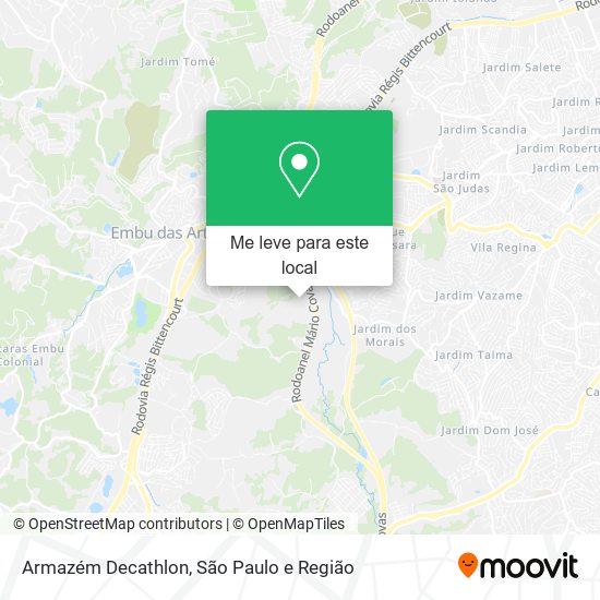 Armazém Decathlon mapa