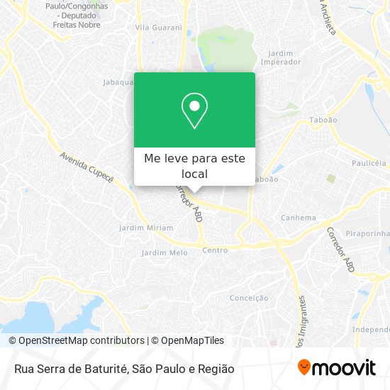 Rua Serra de Baturité mapa