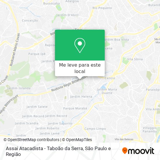 Assai Atacadista - Taboão da Serra mapa