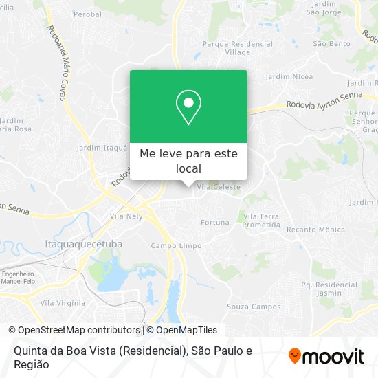 Quinta da Boa Vista (Residencial) mapa