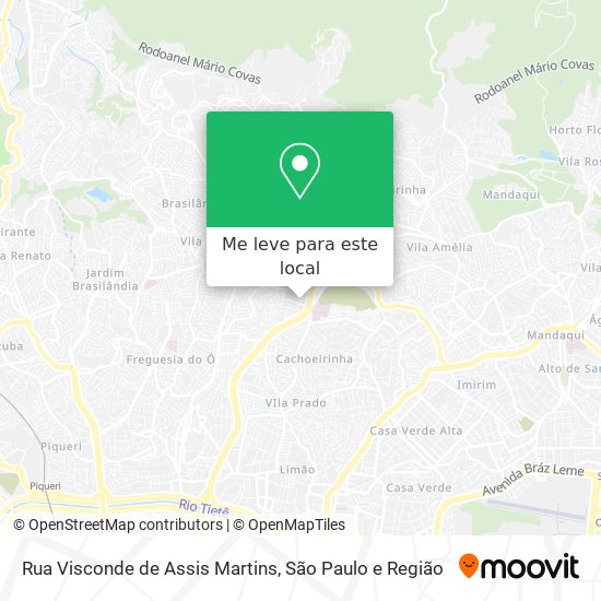 Rua Visconde de Assis Martins mapa