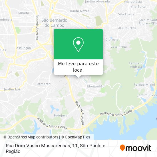 Rua Dom Vasco Mascarenhas, 11 mapa