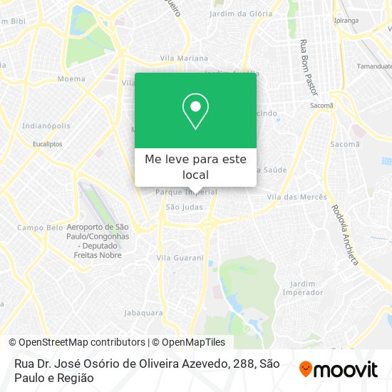 Rua Dr. José Osório de Oliveira Azevedo, 288 mapa