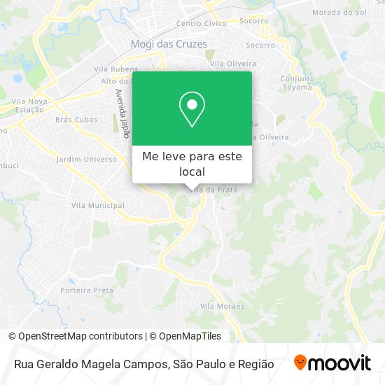 Rua Geraldo Magela Campos mapa