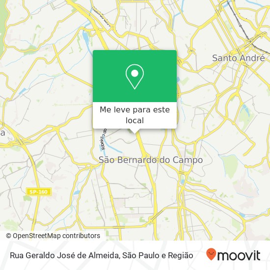 Rua Geraldo José de Almeida mapa