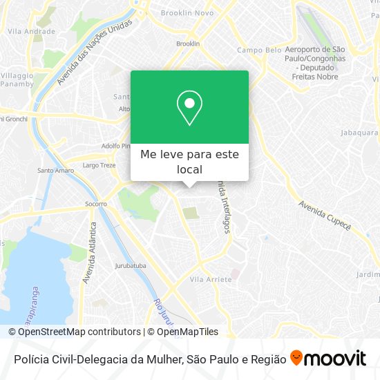 Polícia Civil-Delegacia da Mulher mapa