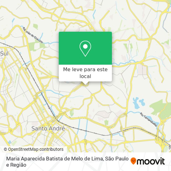 Maria Aparecida Batista de Melo de Lima mapa