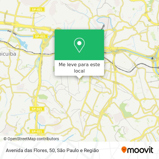 Avenida das Flores, 50 mapa