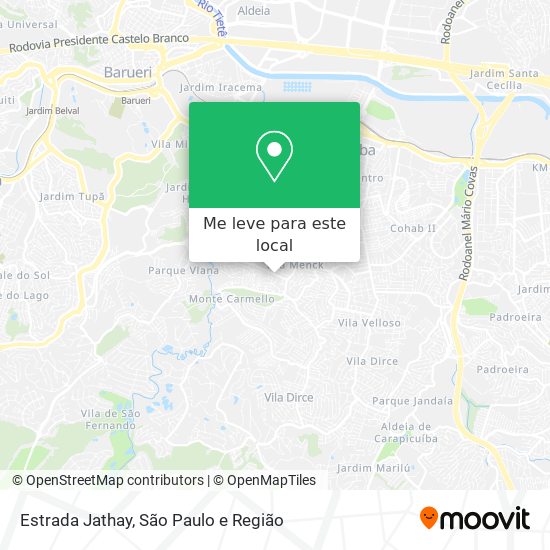 Estrada Jathay mapa