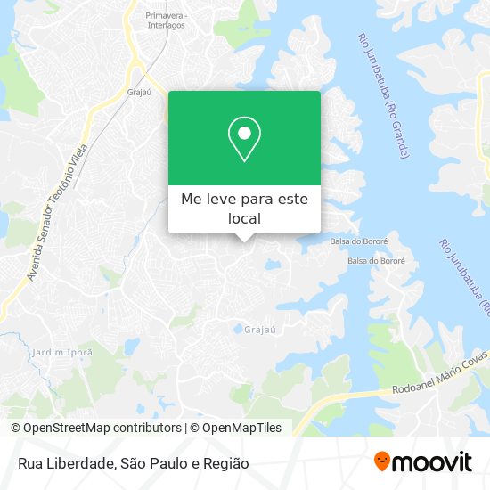 Rua Liberdade mapa