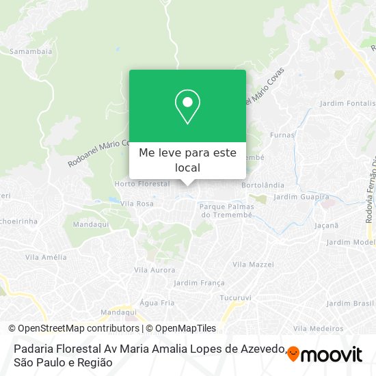 Padaria Florestal Av Maria Amalia Lopes de Azevedo mapa