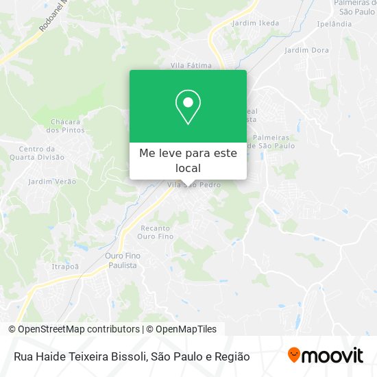 Rua Haide Teixeira Bissoli mapa