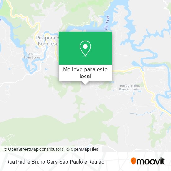 Rua Padre Bruno Gary mapa