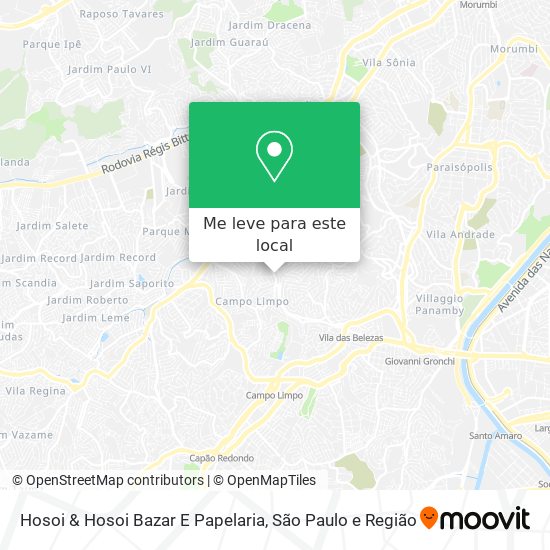 Hosoi & Hosoi Bazar E Papelaria mapa