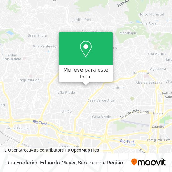 Rua Frederico Eduardo Mayer mapa