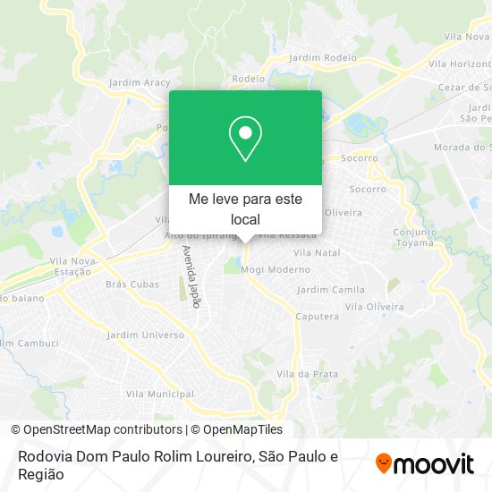 Rodovia Dom Paulo Rolim Loureiro mapa