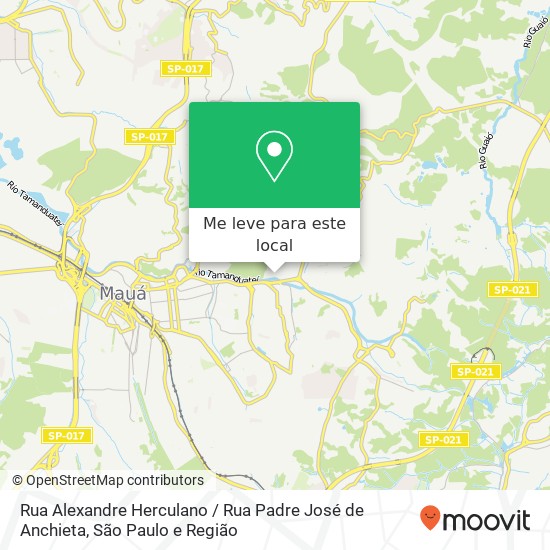 Rua Alexandre Herculano / Rua Padre José de Anchieta mapa