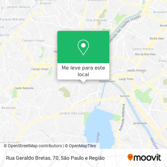 Rua Geraldo Bretas, 70 mapa