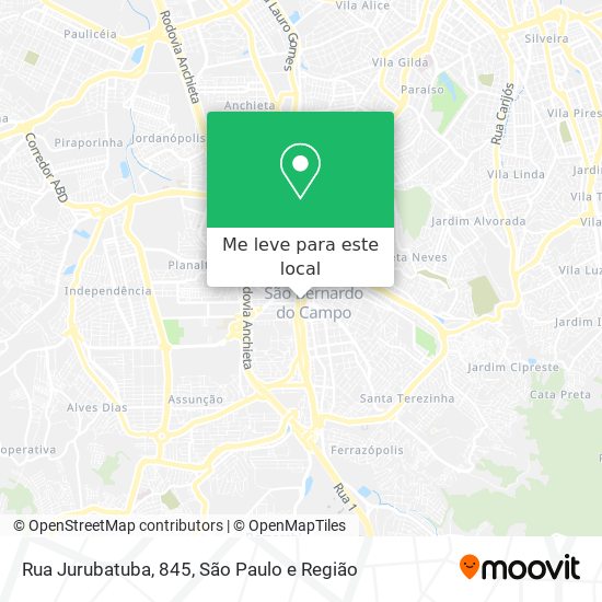 Rua Jurubatuba, 845 mapa