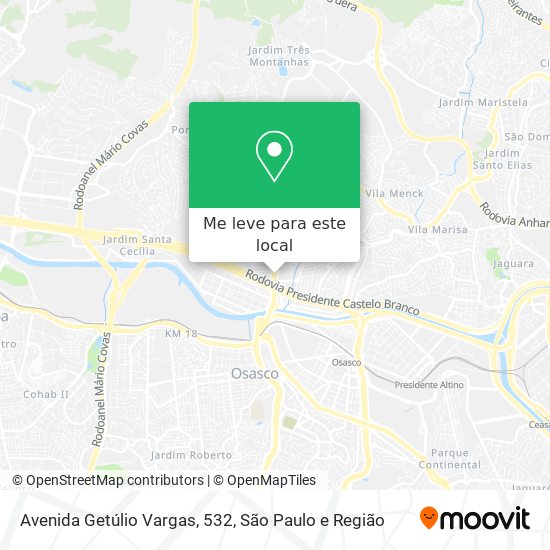 Avenida Getúlio Vargas, 532 mapa