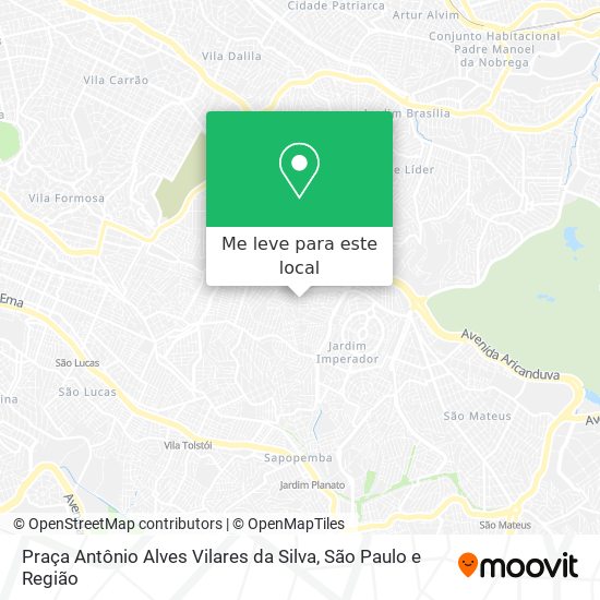 Praça Antônio Alves Vilares da Silva mapa