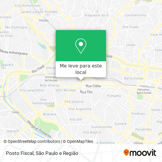 Posto Fiscal mapa