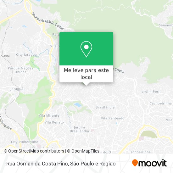 Rua Osman da Costa Pino mapa