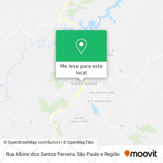 Rua Albino dos Santos Ferreira mapa