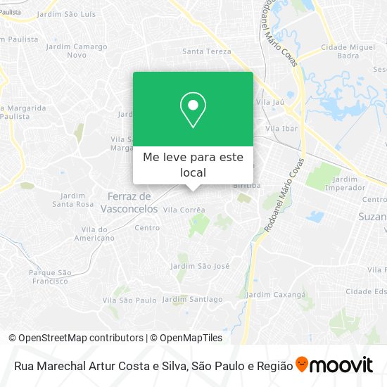 Rua Marechal Artur Costa e Silva mapa