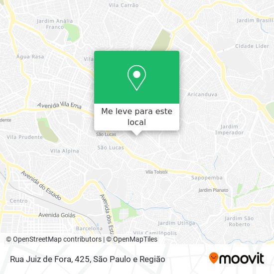 Rua Juiz de Fora, 425 mapa