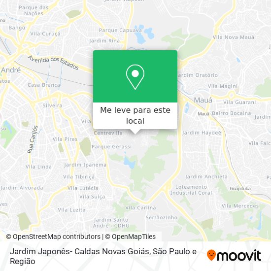 Jardim Japonês- Caldas Novas Goiás mapa