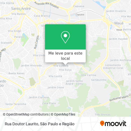 Rua Doutor Laurito mapa