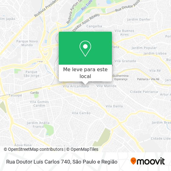 Rua Doutor Luís Carlos 740 mapa