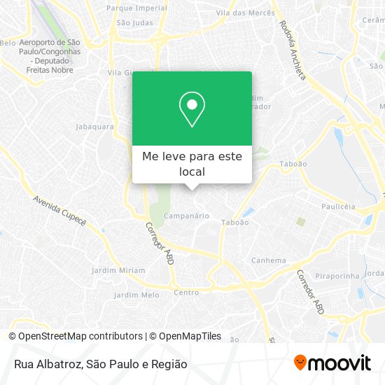 Rua Albatroz mapa
