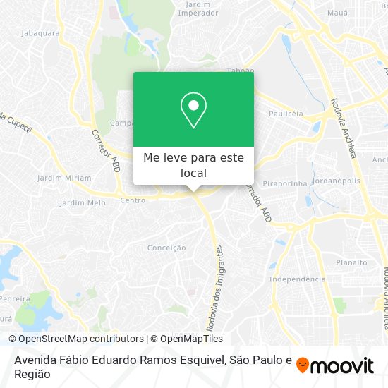 Avenida Fábio Eduardo Ramos Esquivel mapa